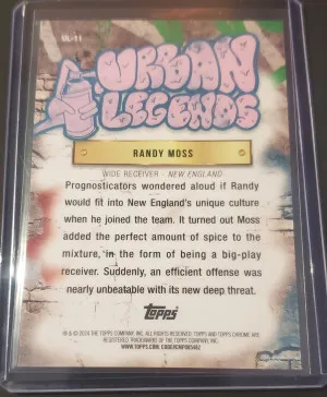 2024 Topps Chrome Randy Moss Urban Legends Ul-11 back