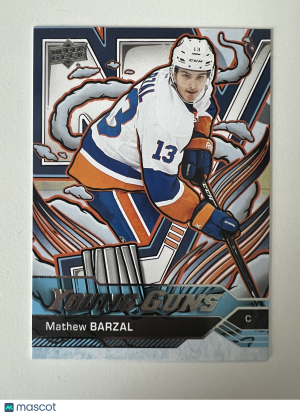 2025 2017-18 Upper Deck Young Guns Mathew Barzal #458 Rookie front