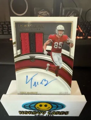 2022 Panini Immaculate Collection - Rookie Patch Autographs Trey McBride #121... front