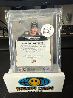 Troy Terry Stature On Card Auto /10 back