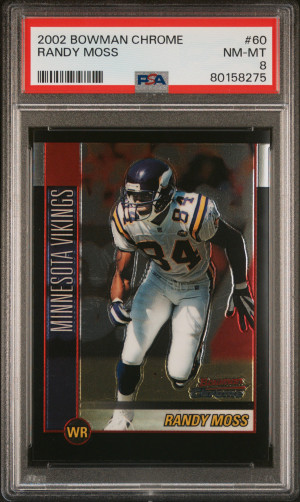 2002 Bowman Chrome Randy Moss front