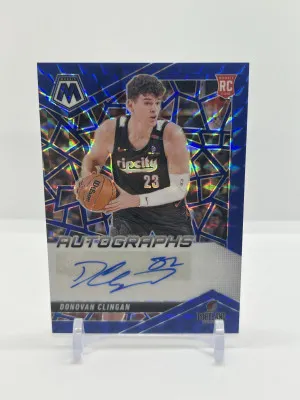 2024 Panini Mosaic Donovan Clingan Rookie Auto /49 front