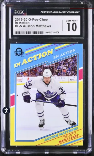 Auston Matthews In Action (SSP - 1:1,152 Hobby) front