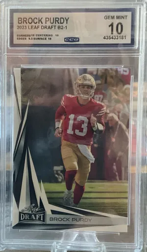 2023 Leaf Draft Brock Purdy RC #B2-1 front