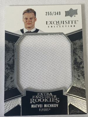 Matvei Michkov Black Diamond Exquisite 2024-25 Patch /349 front
