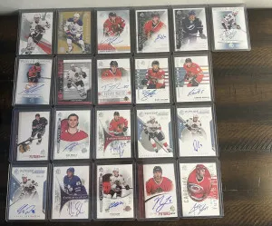 Upper Deck Hockey Future Watch Autos/Future Watch Lot Of 21 Cards front