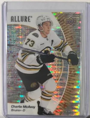 2023-24 Allure Gold Glitter Bomb Charlie McAvoy front