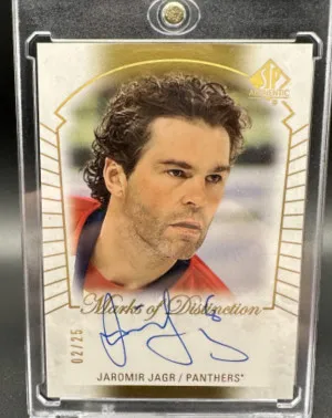 15-25 SPA Marks Of Distinction Jaromir Jagr Auto /25 front