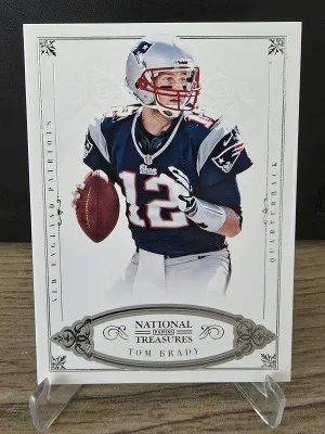 2012 National Treasures Tom Brady 38/99 front