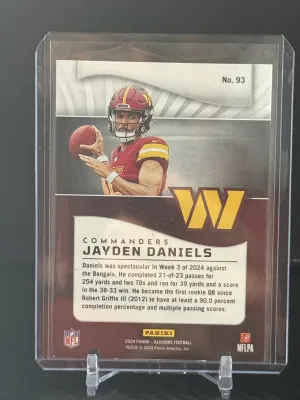2024 Illusions - Jayden Daniels - Emerald Green - RC back