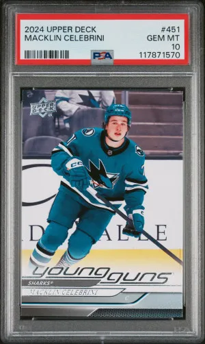 2024 Upper Deck Macklin Celebrini front