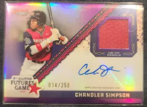 2024 Bowman's Best Chandler Simpson Patch Auto 14/250 front