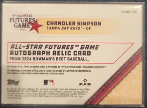 2024 Bowman's Best Chandler Simpson Patch Auto 14/250 back