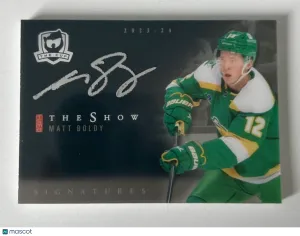 2023-24 Upper Deck The Cup The Show Matt Boldy front
