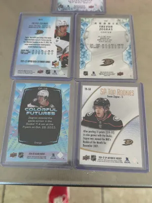 Trevor Zegras 5 Card Lot back