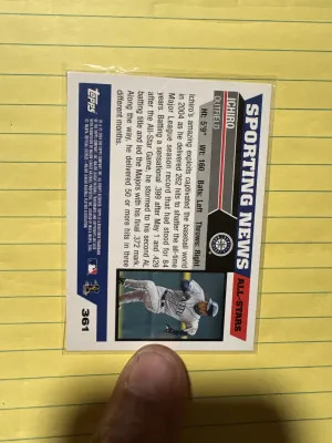 Ichiro topps back