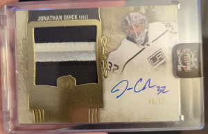 22-23 The Cup Limited Logos Jonathan Quick 48/50 front