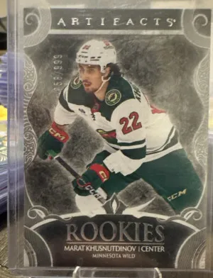 2024-25 Upper Deck Artifacts #191 Marat Khusnutdinov Silver /999 Rookie Wild front