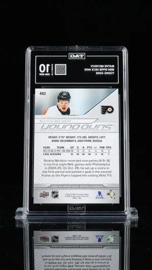 Matvei Michkov 2024 Upper Deck Young Guns #492 back