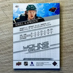 Kirill Kaprizov Young Guns back