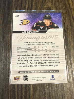Leo Carlsson Young Guns back