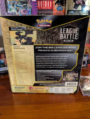 Pikachu and Zekrom GX League Battle Deck back