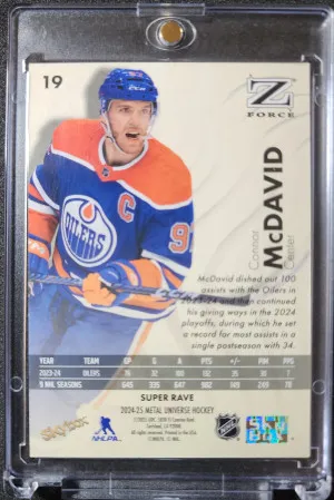 Connor McDavid Z Force /50 back