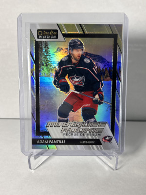 2023-24 OPC Platinum Pond Hockey Marquee Rookie Adam Fantilli #203 SSP front