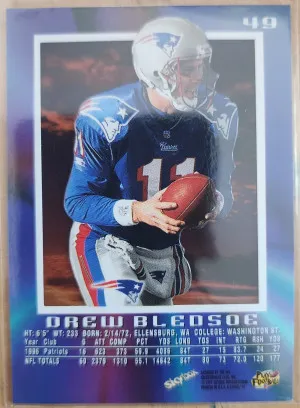1997 Skybox E2000 Drew Bledsoe back