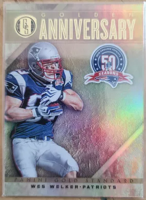 2011 Gold Standard Wes Welker Anniversary 291/299 front