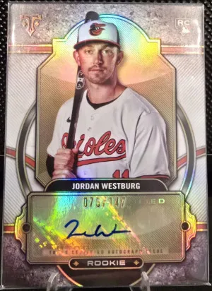 2024 Topps Triple Threads Jordan Westburg Rookie Auto /147 front