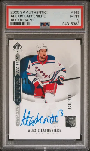 2020 Sp Authentic Alexis Lafreniere Autograph front