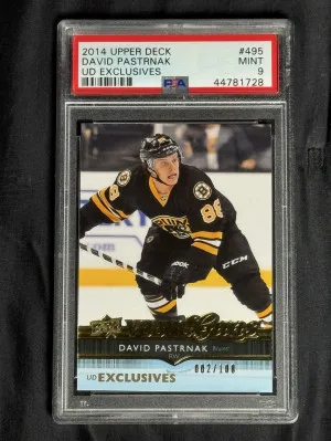 2014 Upper Deck David Pastrnak Ud Exclusives front