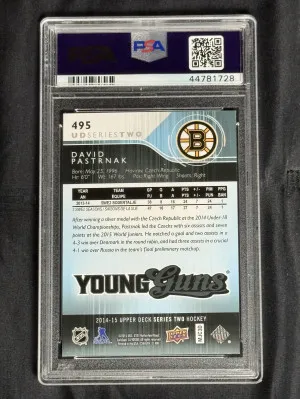 2014 Upper Deck David Pastrnak Ud Exclusives back