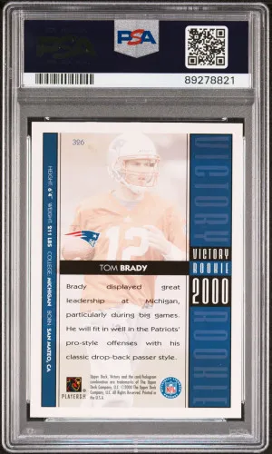 2000 Victory Tom Brady back