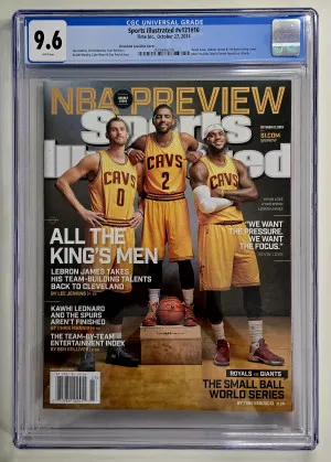 2014 Sports Illustrated Newsstand LeBron James Graded CGC 9.6 Pop 3 None Higher front