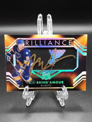 2022-23 UD The Cup Brilliance Rod Brind’amour AUTO Blues front