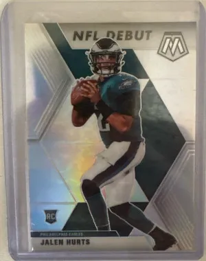 Jalen Hurts Silver Debut RC - Clean front