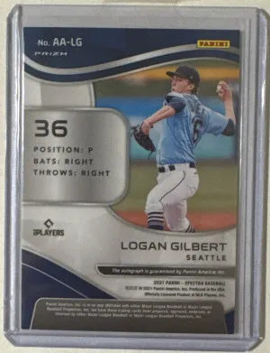 Logan Gilbert Rookie Auto Spectra back