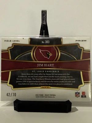2023 Select Field Level Snake Skin Jim Hart 42/70 back
