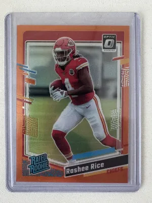 Optic Rated Rookie Orange Rashee Rice /249 front