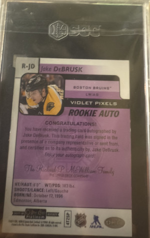 Jake Debrusk back