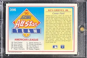 1991 Score Ken Griffey Jr. Allstar Team back