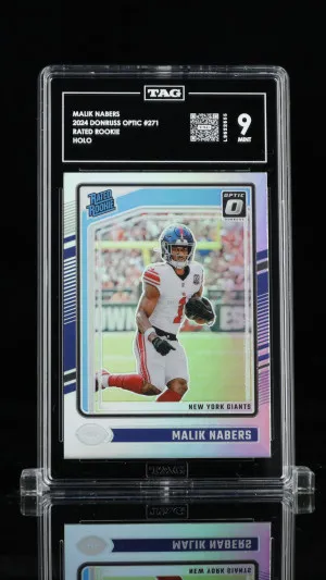 Malik Nabers 2024 Donruss Optic Rated Rookie #271 Holo front