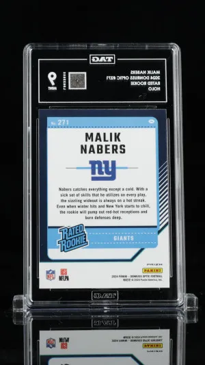 Malik Nabers 2024 Donruss Optic Rated Rookie #271 Holo back