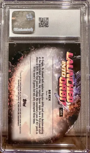 2024 Topps Cosmic Chrome Bo Nix Launched Into Orbit #LIO-6 CGC 10 back