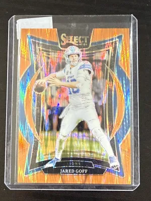 2024 Select - Jared Goff - Orange Shock - 394/499 front