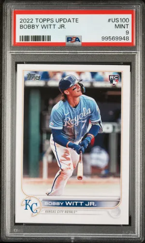 2022 Topps Update Bobby Witt Jr. PSA 9 front