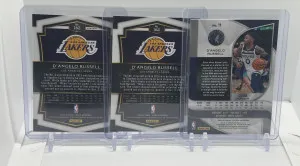 D’Angelo Russell 3 Card Lot 2 Rookies And 1 Numbered Card back