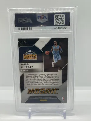 2016 Panini Prizm Mosaic Jamal Murray Mosaic-Red Rookie PSA 9 back